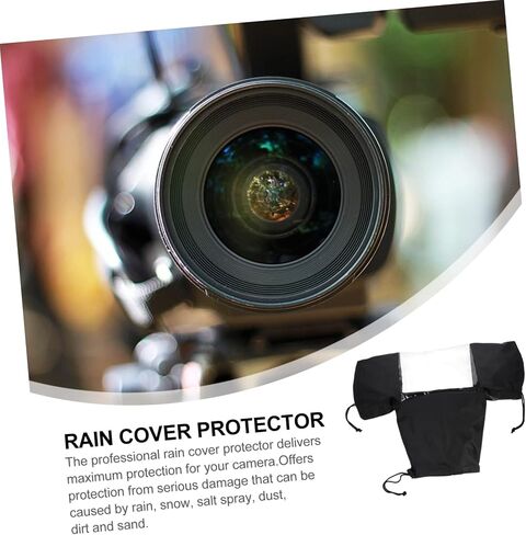 غطاء المطر لكاميرا DSLR الاحترافية من NUOBESTY، ملحق التصوير الفوتوغرافي الواقي للاستخدام ثلاثي القوائم، درع أسود مقاوم للطقس للمطر والثلج والرمل والملح للتصوير الفوتوغرافي في الهواء الطلق in Saudi Arabia