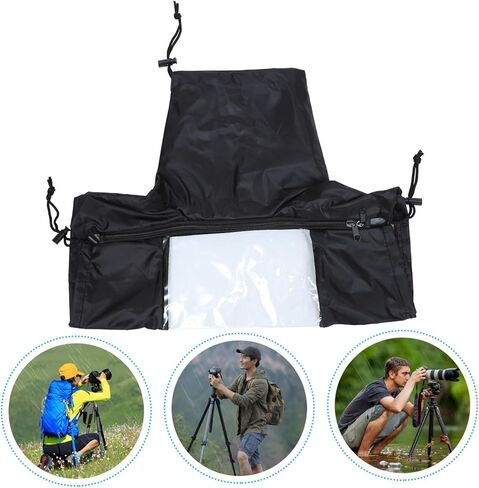 Artibetter Camera Rain Cover for DSLR and Digital Cameras Windproof and Dustproof Protective Raincoat Sleeve Outdoor for Rain Snow Sand and Salt Spray Black in Saudi Arabia