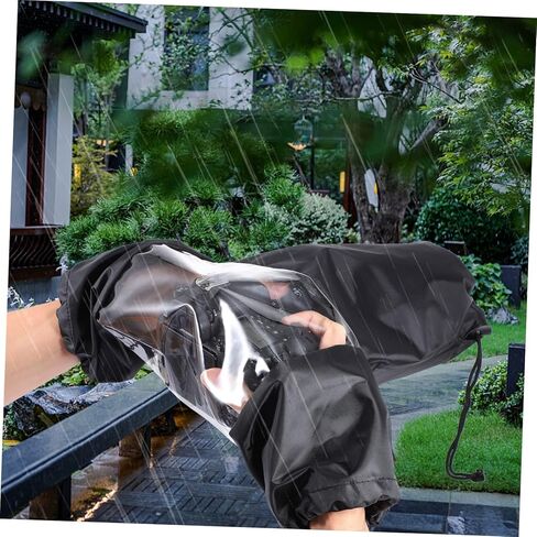 Artibetter Camera Rain Cover for DSLR and Digital Cameras Windproof and Dustproof Protective Raincoat Sleeve Outdoor for Rain Snow Sand and Salt Spray Black in Saudi Arabia