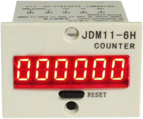 JDM11-6H عرض رقمي رمادي عداد إلكتروني تيار متردد 220 فولت تيار مستمر 24 فولت عد الإنتاج (عدد الاتصال AC220V) in Kuwait