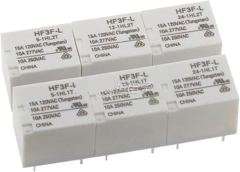 5Pcs HF3F-L-5-1HL2T HF3F-L-12-1HL2T HF3F-L-24-1HL2T HF3F L 5 1HL2T HF3F-L 12-1HL2T 1HL1T 4PIN5PIN 15A 5V 12V 24V Power Relay(HF3F-L-24-1HL1T (4P)) in Saudi Arabia
