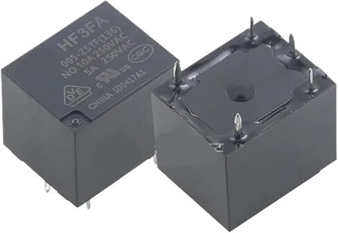 5Pcs, Relay HF3FA HF3FA-005-ZSTF(136) HF3FA-012-ZSTF(136) HF3FA-024-ZSTF(136) 5Pin HF3FA- T73 5V12V 24V Power Relay(HF3FA-012-ZSTF(136)) in Saudi Arabia