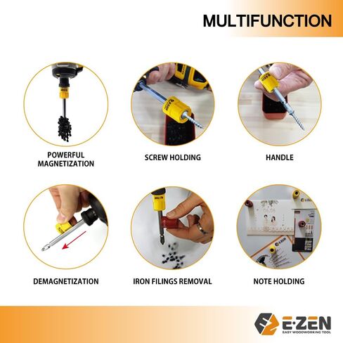 Multi-Function Powerful Magnetizer ULTRA - Universal Magnetic Tool for Screwdriver & Drill Bits (Red) in Saudi Arabia