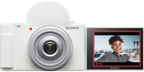 حزمة كاميرا تسجيل الفيديو Sony ZV-1F (أبيض) + حزمة ملحقات ممتازة تتضمن ذاكرة فائقة سعة 64 جيجابايت، وحقيبة. المرشحات ووحدات الماكرو وإضاءة LED وبرامج الصور والفيديو والمزيد (32 قطعة) in Saudi Arabia