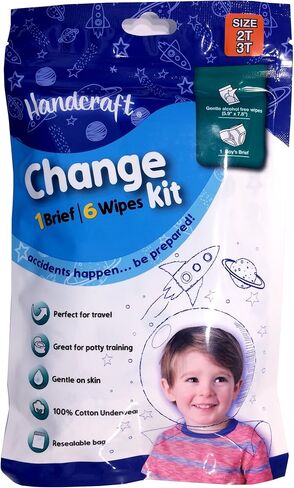 Handcraft Baby-Boys 3-Pack Emergency Kit with Underwear + Wipes for Boy Or Girl in Saudi Arabia