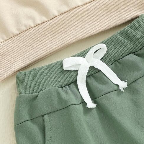 2Pcs Baby Boy Farm Outfits Long Sleeve Tractor Print Pocket Sweatshirt Pants Set Toddler Boy Tracksuit Clothes Set in Kuwait