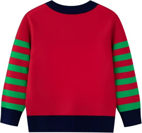 Kids Ugly Sweater Boy Girl Christmas Sweater Santa Long Sleeve Knit Xmas Pullover Reindeer Clothes 3-7 Years in Saudi Arabia