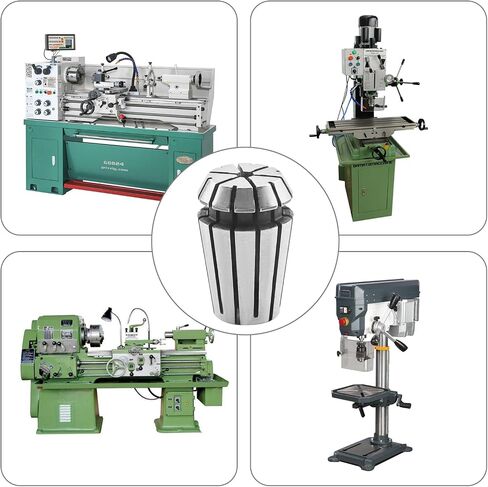 ER11 Spring Collet Nut Set - High Precision 1/8'' 1/4'' ER11 Collet Chuck with Clamping Nut for CNC Engraving Machine and Lathe Milling Tool in Saudi Arabia
