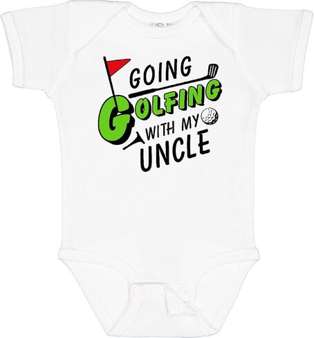 inktastic Going Golfing with My Uncle- Kids Golf Baby Bodysuit in Saudi Arabia