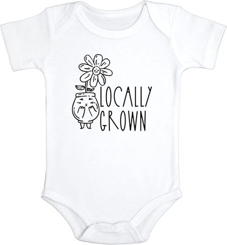 Locally Grown Baby Bodysuit | Newborn Gift | Floral Baby Jumpsuit in Saudi Arabia