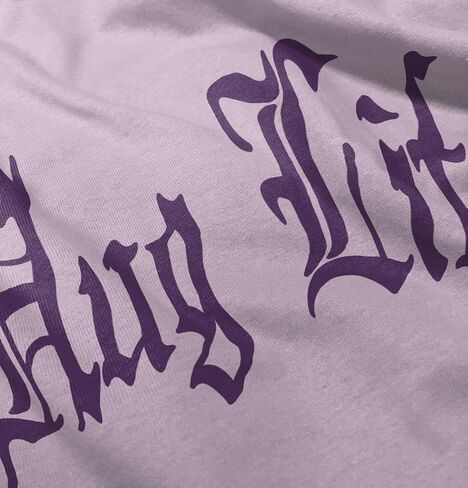 Hug Life Tattoo Letters Font Funny Toddler Boy Girl T Shirt in Saudi Arabia