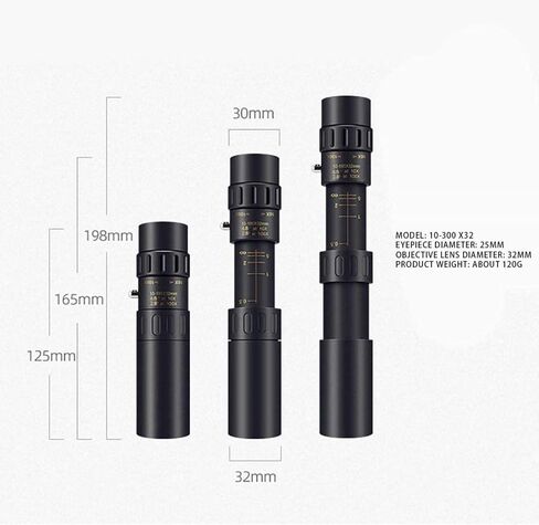 Monoculars for Adults High Power, Telescope 10-30X25mm High Power Monocular for Bird Watching Telescope Made by BAK4 Prism and Eco-Friendly Materials Binoculars in Saudi Arabia