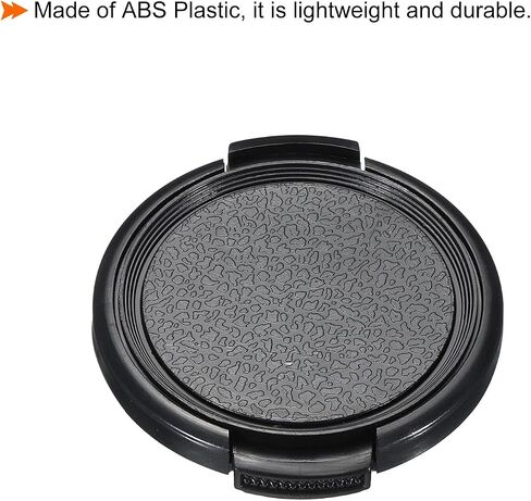 Camera Lens Cap, 2 Pack Sides Pinch Front Lens Cover with Microfiber Cleaning Cloth for 46mm Thread Universal DSLR Lenses for Nikon, for Fujifilm, for Pentax, for Leica in Saudi Arabia