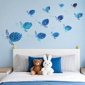 Forest Tree Wall Decals with Animals Kids Room Decor, Nature Theme Decorative Vinyl Decals with Foxes, Birds, Rabbit, Peel and Stick Wall Art Stickers, for Kids’Room, Playroom, Nursery, Bedroom in Saudi Arabia