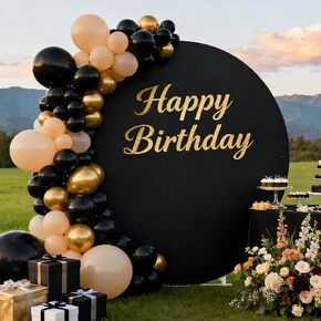 Wedding Arch Backdrop Cover Spandex Stretchy Arch Birthday Party Decor | Round Stand Covers Balloon Top Chiara for Baby Shower Ceremony Decoration Sage Green 6FT in Saudi Arabia