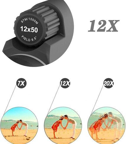 Monoculars for Adults High Power, 12X50 Monocular, IPX7 Waterproof Telescope,Low Light Large Eyepiece Travel Concert Binoculars in Saudi Arabia