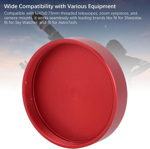 Gugxiom M42x0.75mm Telescopes Lens Cap, Aluminum Alloy Telescope Eyepiece Cover, Telescope Lens Cover for M42 Threaded Telescopes, Zoom Eyepieces, Camera Mounts in Saudi Arabia