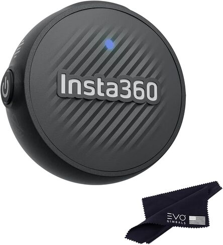 Insta360 Mic Air، جهاز إرسال خفيف الوزن 7.9 جرام، صغير الحجم مثل العملة المعدنية، صوت 48 كيلو هرتز مع تقليل الضوضاء المدمج، عمر البطارية 10 ساعات، نطاق 300 متر، X5/X4/ACE PRO 2، التدفق/التدفق 2/التدفق 2 PRO((1 TX + 1 RX) in Saudi Arabia