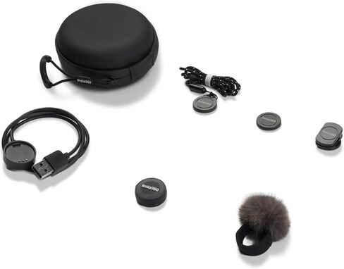 Insta360 Mic Air، جهاز إرسال خفيف الوزن 7.9 جرام، صغير الحجم مثل العملة المعدنية، صوت 48 كيلو هرتز مع تقليل الضوضاء المدمج، عمر البطارية 10 ساعات، نطاق 300 متر، X5/X4/ACE PRO 2، التدفق/التدفق 2/التدفق 2 PRO((1 TX + 1 RX) in Saudi Arabia