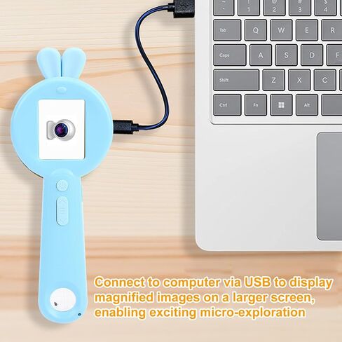 مجهر رقمي EBTOOLS 1080P، شاشة IPS 2 بوصة، تكبير بصري 100x، تكبير رقمي 8X، مجهر عدسة مزدوج محمول باليد، 8 مصابيح LED، تقليل إجهاد العين، 3 سطوع قابل للتعديل (أصفر) in Saudi Arabia