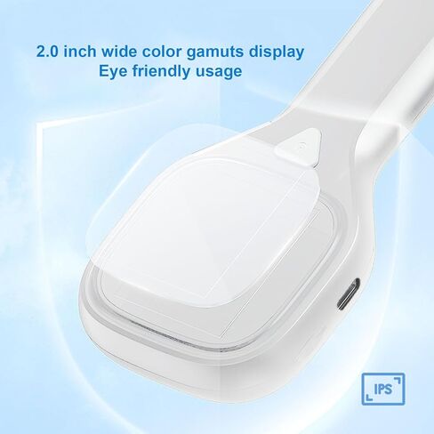 EBTOOLS 500X مجهر رقمي محمول، كاميرا 2 ميجابكسل، شاشة 2.0 بوصة واسعة الألوان، مصابيح LED قابلة للتعديل، عدسة مكبرة رقمية محمولة، نقل الكمبيوتر في الوقت الحقيقي، تسجيل عالي الدقة (أبيض) in Saudi Arabia