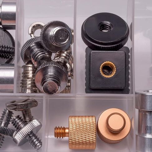 MECCANIXITY Camera Screw Mount Set, 1/4 Inch Double End Screw, 1/4 to 3/8 Inch Double End Screw, Female Screw for Camera, Tripod Screw Adapter, Monopod, Flash Light in Saudi Arabia