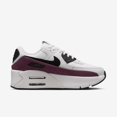 حذاء Nike Air Max 90 LV8 للنساء (FD4328-107، شراعي/ليلي كستنائي/فانتوم/أسود) مقاس 10 in Saudi Arabia