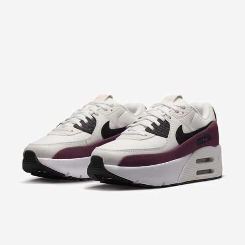 حذاء Nike Air Max 90 LV8 للنساء (FD4328-107، شراعي/ليلي كستنائي/فانتوم/أسود) مقاس 10 in Saudi Arabia