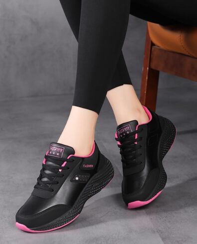 Women's Fashionable Casual Shoes - Round Toe, Flat Heel, Large Size - Suitable for Daily use or All Seasons in Kuwait