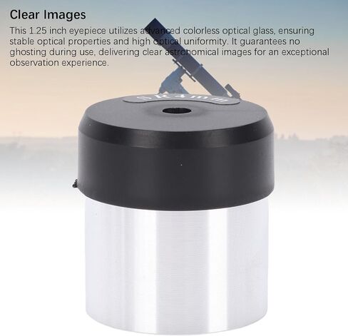 Yunir 1.25 Inch SR4mm Eyepiece, Aluminum Alloy Optical Glass Telescope Accessory with M28.6X0.6mm Thread for Astronomical Telescope, Moon Nebula Observation in Saudi Arabia