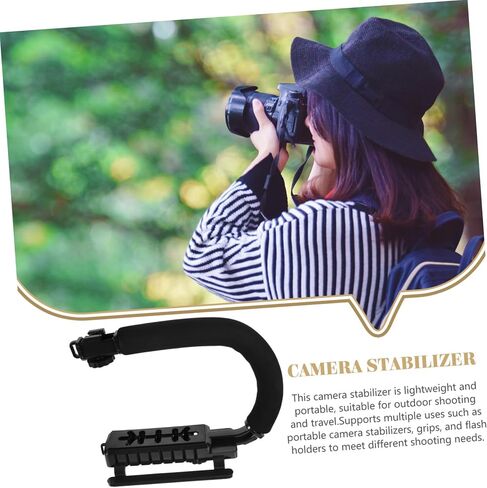 TEHAUX Professional Camera Stabilizer with Grip Handle Durable Gimbal for DSLR Camcorder Video Recording Shaped Design for Enhanced Stability Portable Filming Equipment in Saudi Arabia