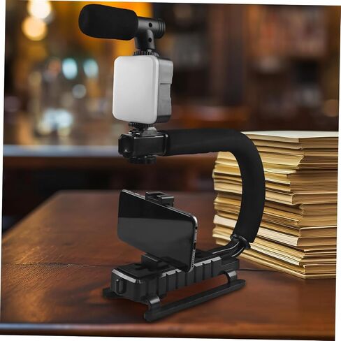 TEHAUX Professional Camera Stabilizer with Grip Handle Durable Gimbal for DSLR Camcorder Video Recording Shaped Design for Enhanced Stability Portable Filming Equipment in Saudi Arabia