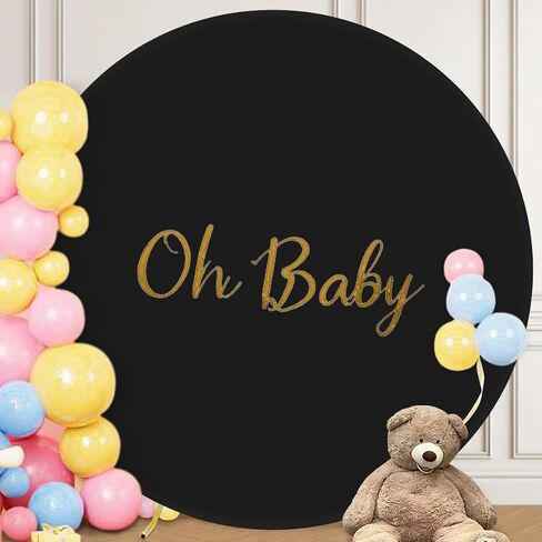Wedding Arch Backdrop Cover Spandex Stretchy Arch Birthday Party Decor | Round Stand Covers Balloon Top Chiara for Baby Shower Ceremony Decoration Sage Green 6FT in Saudi Arabia