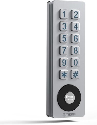 Universal Garage Door Opener Wireless Keyless Keypad for LiftMaster Chamberlain Genie Craftsman Linear Wayne Dalton Openers Produced, Metal Case Keyless Garage Door Access System (Rectangular) in Saudi Arabia