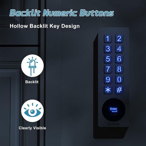 Universal Garage Door Opener Wireless Keyless Keypad for LiftMaster Chamberlain Genie Craftsman Linear Wayne Dalton Openers Produced, Metal Case Keyless Garage Door Access System (Rectangular) in Saudi Arabia