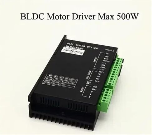 محرك محرك BLDC BLDC-5020 24 فولت 36 فولت 48 فولت بدون فرش المحرك 500 واط نطاق الجهد 24-50 فولت تيار مستمر وحدة تحكم في السرعة in Saudi Arabia
