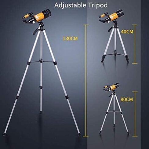 Telescope for Adults, Astronomical Telescope 70mm Aperture & 300mm Focal Length 150X MagnificationTelescope with Adjustable Tripod and Finder Scope 3 Eyepieces for BeginnersBinoculars in Saudi Arabia