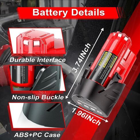 14.4V 3.0Ah Ni-MH Replacement Battery Compatible with Milwak 48-11-1000 48-11-1014 48-11-1024, 9082-20 9082-22 0511-21 0512-21 0514-20 0512-24 PAS 14.4 Power Plus in Saudi Arabia