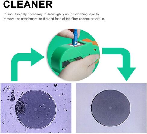 AYNEFY Fiber Optic Cleaning Box, -600 Fiber Optic Cleaning Box Optical Connector Cleaner Cleaning Tool for FC SC in Saudi Arabia