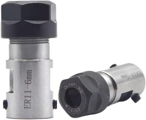 1pcs Motor Clamp Collet Chuck Hoder C16 ER11 35L 5mm 6mm 8mm Collet ER11A Nut Shaft Motor Lengthened Clamp for Computerized Numerical Control Milling(ER11-6MM) in Saudi Arabia