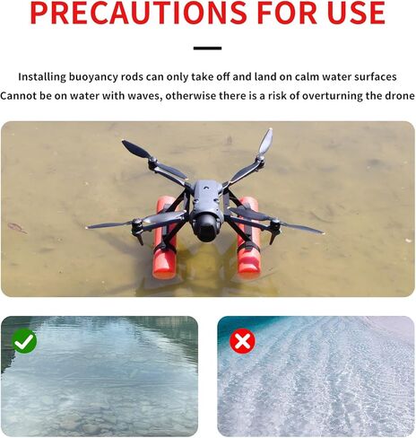 عوامة الماء، دعامة ارتفاع متزايدة لـ DJI Mavic 4 Pro ملحق معدات الهبوط لعصا الطفو، حماية أفضل لجسم الطائرة والجيمبال in Kuwait