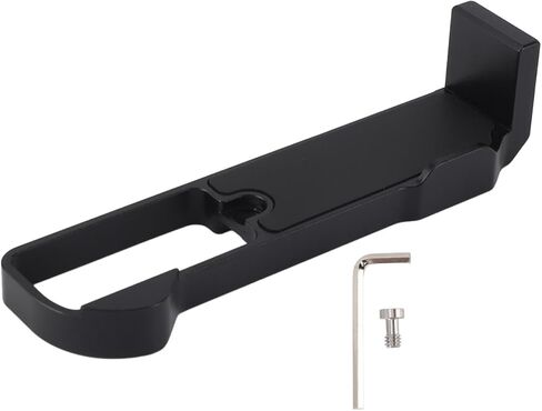 Qiilu Aluminium Alloy L Plate Mount for G7X III Microphone Video LED Light Mounting Plate with Cold Shoe Extend Photography Accessories Grip in Saudi Arabia