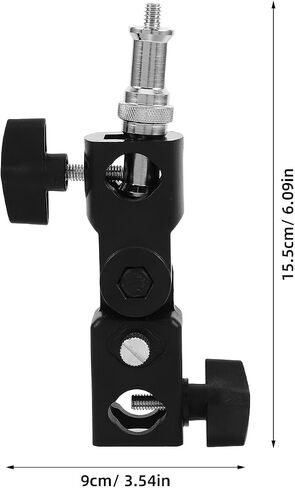 Flash Stand Bracket: Flash Mount Adapter Light Stand with with Umbrella Reflector Holder Adjustment Tripod Clamp for Reflector and Photography in Saudi Arabia