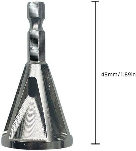 1pc Stainless Steel Deburring External Chamfer Tool Drill Bit Remove Burr Silver Accessories Hand Tools Woodworking in Saudi Arabia