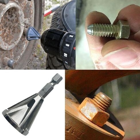 1pc Stainless Steel Deburring External Chamfer Tool Drill Bit Remove Burr Silver Accessories Hand Tools Woodworking in Saudi Arabia