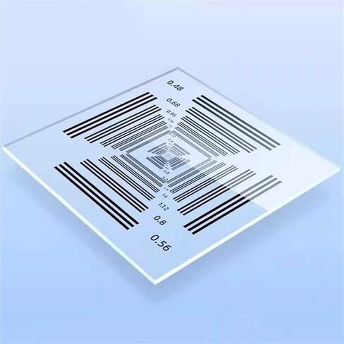 Camera Resolution Test Chart, Optical Microscope Sharpness and Resolution Test Card, Calibration Target Chart, Accuracy ±0.5um/±1um, for Scientific and Industrial Inspection(±1um) in Saudi Arabia
