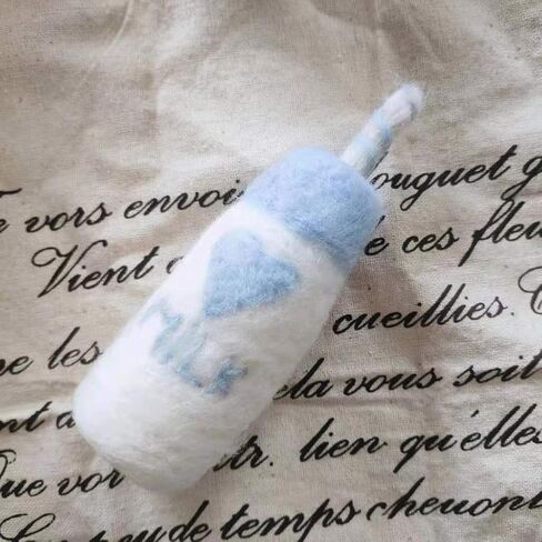 DIY Baby Wool Felt Milk Bottle+Cookies Decorations Photography Props Set Wool Felt Milk Bottle+Cookies in Saudi Arabia