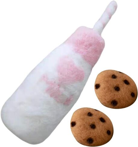 DIY Baby Wool Felt Milk Bottle+Cookies Decorations Photography Props Set Wool Felt Milk Bottle+Cookies in Saudi Arabia