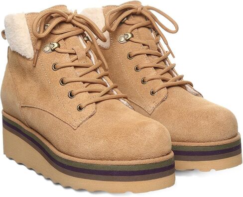 BEARPAW Women's Retro Quinn Boot - Multiple Colors & Sizes | Classic Suede | Lightweight Lace-Up in Saudi Arabia