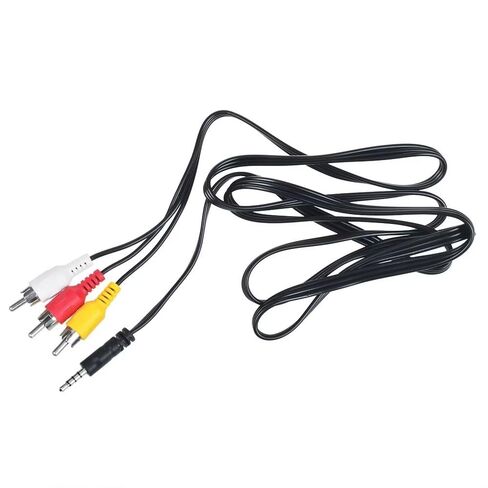 سلك كابل فيديو صوت AV متوافق مع كاميرا الفيديو Sony Handycam Hi8/8XR/72x ccd-trv16 CCD-TRV48 CCD-TRV48e CCD-SC55 CCD-SC55e ccd-trv58 CCD-TRV68 CCD-TRV78 CCD-TRV78e in Saudi Arabia